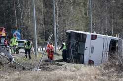У Швеції перекинувся автобус із туристами (фото)