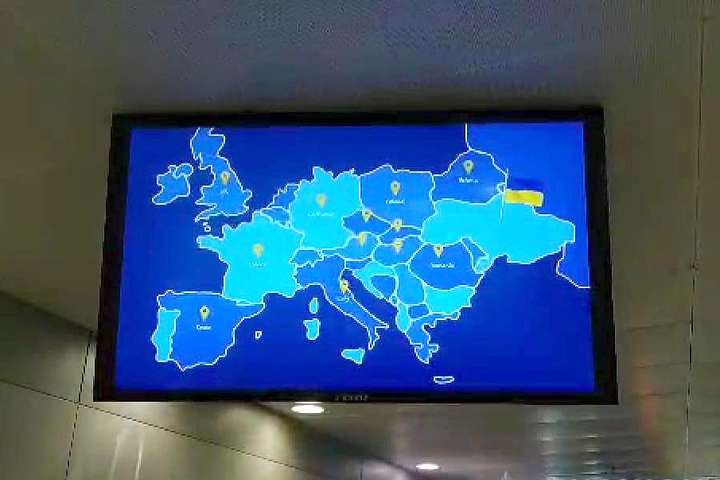 У Стеця пояснили появу у «Борисполі» ролика з картою України без Криму «технічним збоєм»