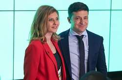  Зеленский с женой 
 Фото: rbc.ua 