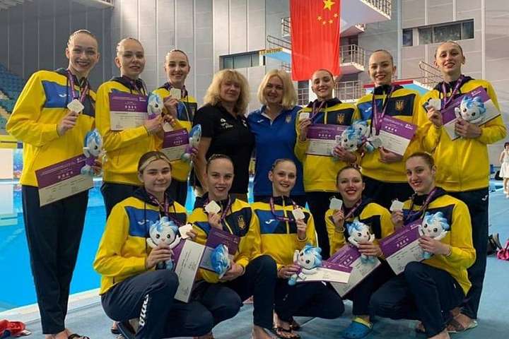 Збірна України виборола «срібло» на етапі Світової серії з синхронного плавання