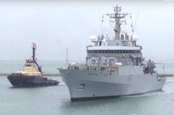 В порт Одессы зашел британский военный корабль