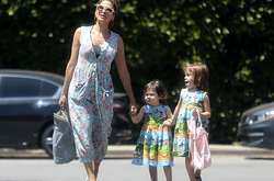 Ева Мендес с дочками