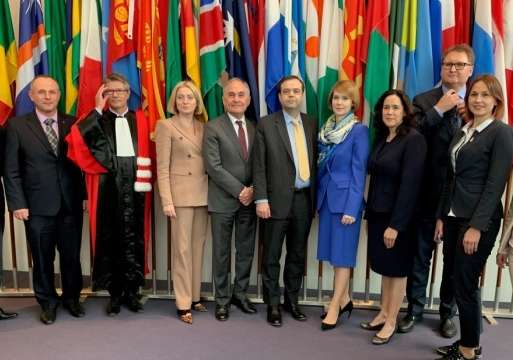 Українська делегація на слуханнях у Міжнародному трибуналі ООН з морського права, 10 травня 2019 року - Міжнародний морський трибунал завершив слухання у справі України проти РФ
