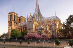 Парижские архитекторы предложили проект собора Парижской Богоматери с «духовным громоотводом»