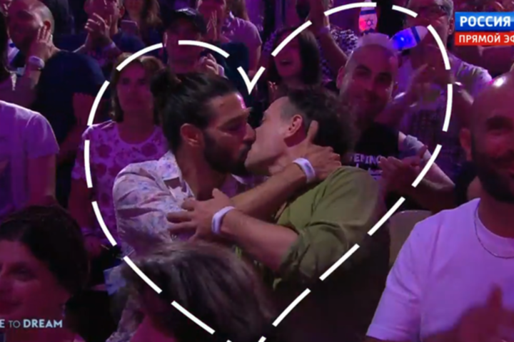 Поцілунки геїв потрапили у прямий ефір. У Росії шоковані кадрами з «Євробачення»