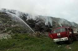 У Полтаві горіло міське сміттєзвалище