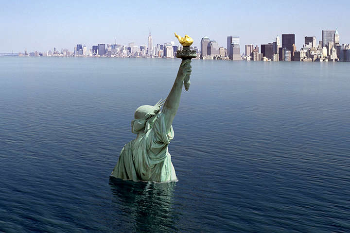 Нью-Йорк и Шанхай могут уйти под воду из-за климатических изменений