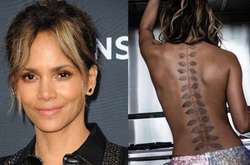 Холли Берри призналась, что ее татуировка на всю спину ненастоящая