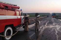 Ліквідація наслідків ДТП на трасі Київ-Одеса