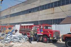 У Дніпрі загорівся завод, що виготовляє туалетний папір