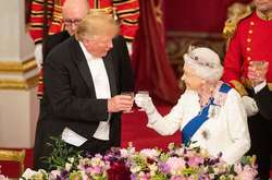 Дональд Трамп и Елизавета ІІ