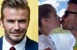 Дэвида Бекхэма раскритиковали из-за поцелуя с дочерью