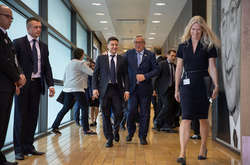  Президент України Володимир Зеленський и президент Європейської комісії Жан-Клод Юнкер 