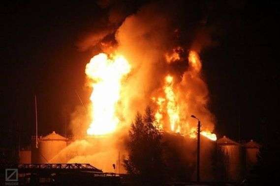 У Полтавській області на нафтобазі сталася пожежа