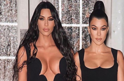 Папарацци засняли выдающиеся формы Ким и Кортни Кардашьян на пляже