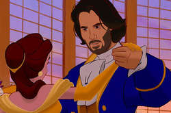 Если бы диснеевских героев играл Киану Ривз: забавные коллажи