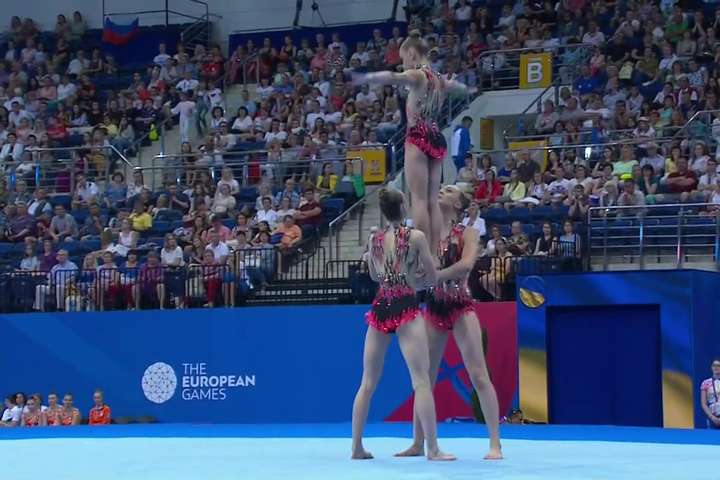 Вінницькі акробатки увійшли до п’ятірки кращих на Європейських іграх - 2019