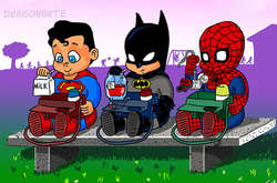 Супергероев превратили в детей, и они уже учатся спасать мир (фото)