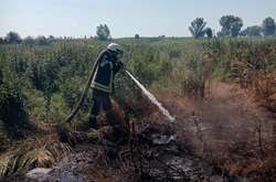 На місці пожежі працюють 12 вогнеборців