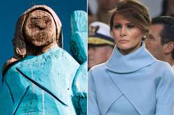 В Словении установили деревянную статую Мелании Трамп