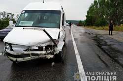 На трассе «Харьков - Симферополь» произошло ДТП с маршруткой