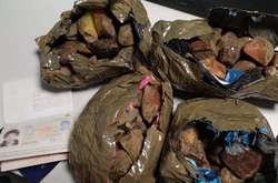 У «Борисполі» у двох китайців виявили майже 7 кг бурштину (фото)