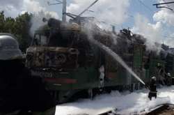 На Харківщині горів електровоз
 Фото: прес-служба ДСНС  Детальніше читайте на УНІАН:  https://www.unian.ua