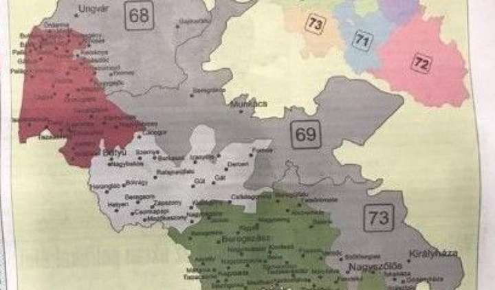 Спілка угорців опублікувала карту з Закарпаттям у складі Угорщини