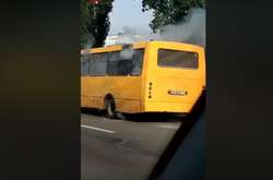 Пожежа в автобусі в Києві