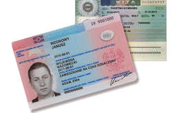 Карта побиту та шенгенська віза, видана Польщею