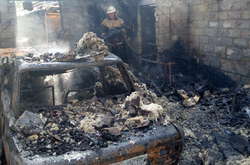 Гараж вигорів майже повністю