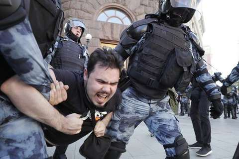 Протести у Москві: затримали 1001 особу