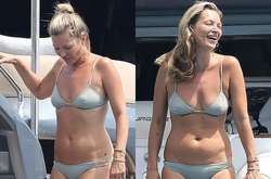 45-летняя Кейт Мосс показала неидеальную фигуру в бикини на роскошной яхте