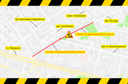 На частині вулиці в центрі Києва повністю обмежать рух