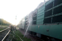 Пожежу в локомотиві ліквідували за півтори години