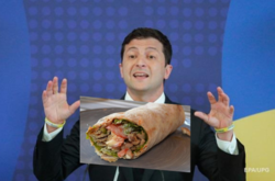 О вкусах новой власти: президент Зеленский украсил Офис картиной с шаурмой (фото)