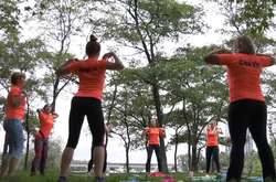 Спортивні групи активних мешканців займаються в усіх районах Києва