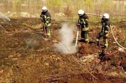 Пожежа охопила  торф’яники на площі 600 кв. м 