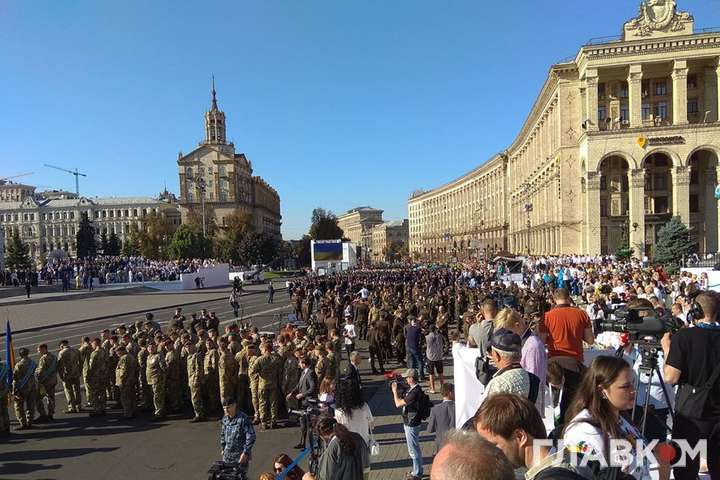 У Києві «замінували» Майдан Незалежності, коли там проходило святкування
