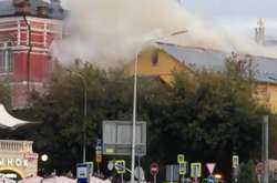 У центрі Москви горить один із найстаріших монастирів