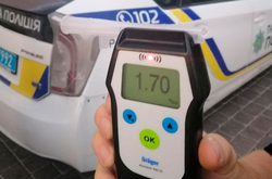 У 248 водіїв  алкоголь в його крові перевищував норму 