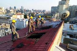 У самісінькому центрі Києва горів будинок (фото)