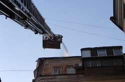 Ліквідація пожежі у будинку на Прорізній