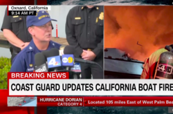 Біля США вщент згорів та затонув корабель з пасажирами 