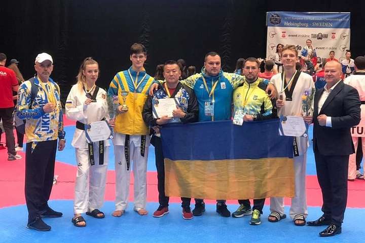 Украинцы завоевали пять медалей на чемпионате Европы по тхэквондо