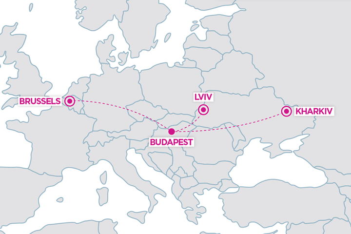 Wizz Air открыл новые авиарейсы в Будапешт из Харькова и Львова