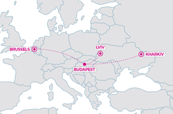 Wizz Air открыл новые авиарейсы в Будапешт из Харькова и Львова