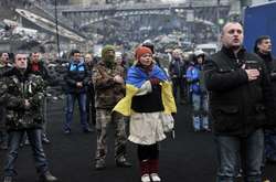 Гімн України на Майдані під час Революції Гідності