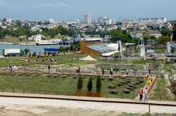  Будівництво сцени на території Херсонесу 