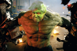  Британське видання The Sun в матеріалі, присвяченому Brexit, опублікувало колаж, на якому прем’єр-міністр Великобританії Борис Джонсон зображений в образі супергероя коміксів – неймовірного Халка. 